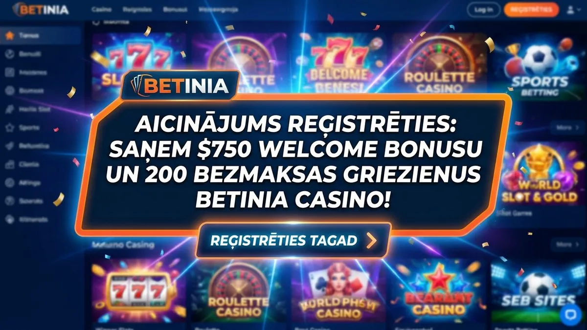 Reģistrācija ar bonusu